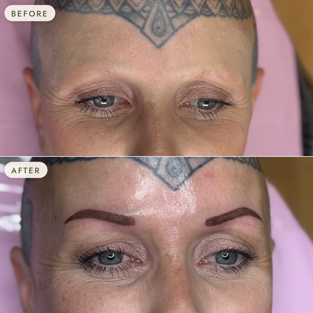 Brows result by Maddy at The Healing Design in Bend, Oregon